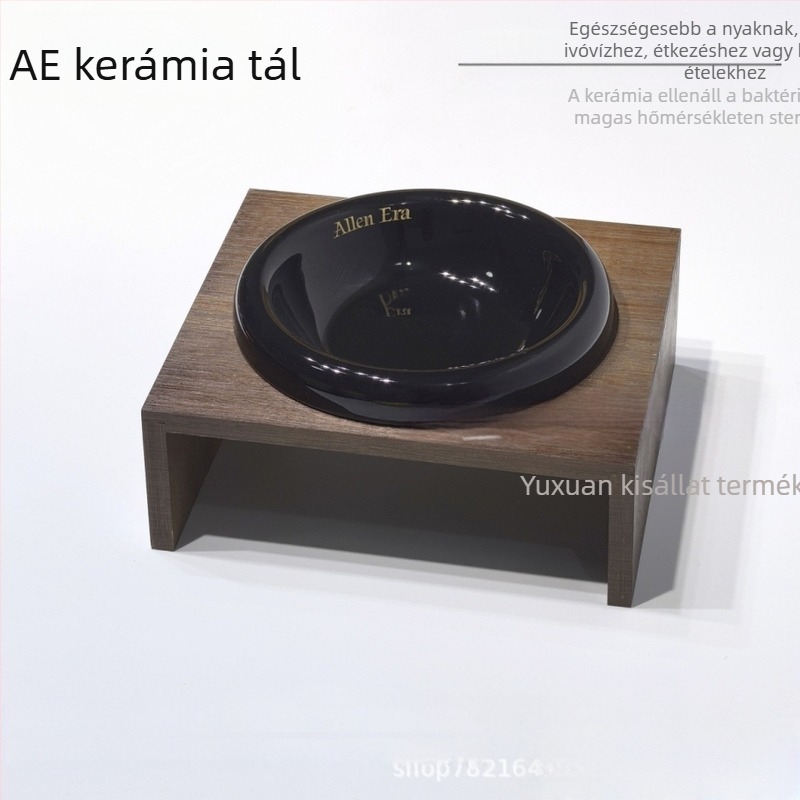 AE kerámia macska- és kutyatál – élelmiszerbiztonságos, vízre és konzerv ételekre alkalmas tál, háziállatok számára