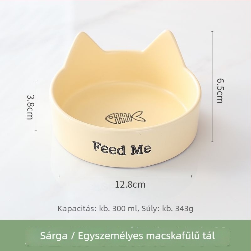 Kerámiából készült macska tál – étel- és ivóedény macskáknak