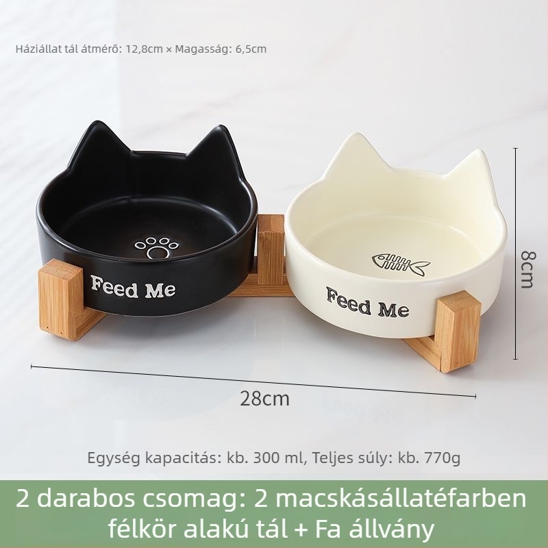 Kerámiából készült macska tál – étel- és ivóedény macskáknak