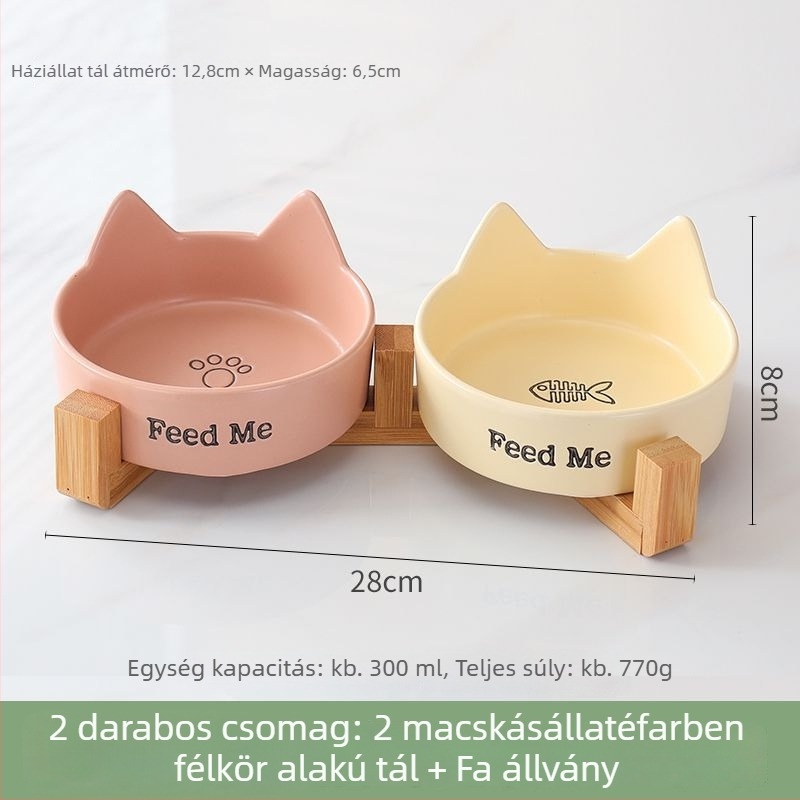 Kerámiából készült macska tál – étel- és ivóedény macskáknak