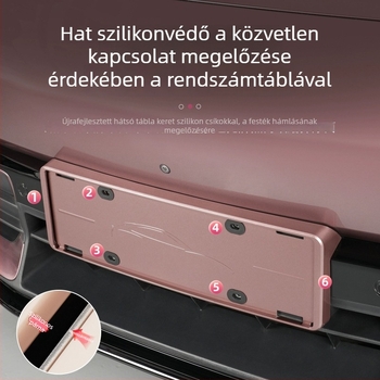 YU7-es rendszámtábla keret – YU7-kompatibilis, Anyag: Egyéb, Alkatrész szám: 012746, Feldolgozás és testreszabás: Igen, Eredet: Guangzhou