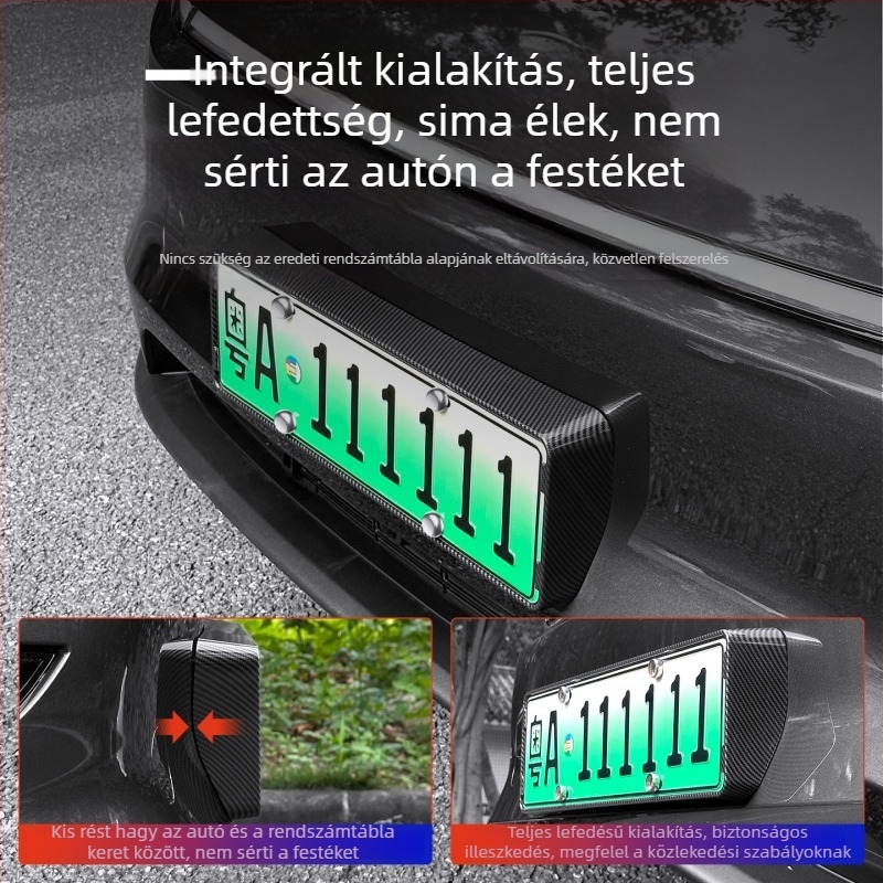 Tesla Model Y3/YL rendszámtábla keret, kiegészítő, testreszabás nélküli