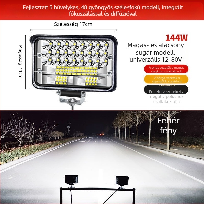 Excavator fényszóró – nagy fényerejű diffúz fénnyel nehézgépekre