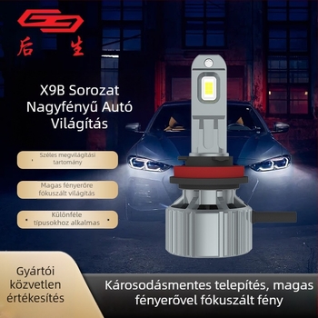 Autó LED fényszóró X9B IP67 5000 lm 10000 óra 3.0 A