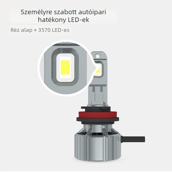 Autó LED fényszóró X9B IP67 5000 lm 10000 óra 3.0 A