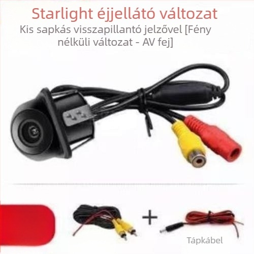 Univerzális autóba szerelt tolatókamera perforált burkolattal, éjszakai látás, vízálló CCD/AHD, 720x480
