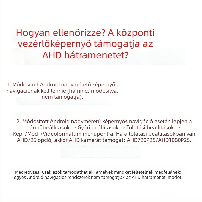 Univerzális autóba szerelt tolatókamera perforált burkolattal, éjszakai látás, vízálló CCD/AHD, 720x480