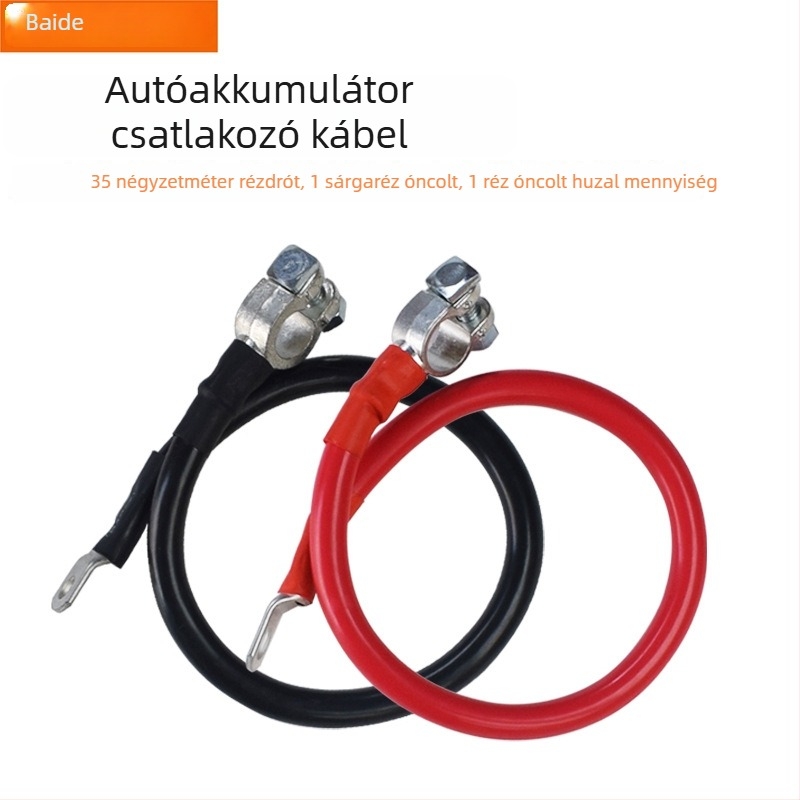 Baide Hardware GSA-001 Autóakkumulátor terminál hosszabbító kábel párhuzamos és soros kapcsolásokhoz, szivárgás elleni védelemmel