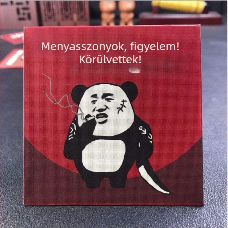 Esküvői mini piros boríték ajtódugóval, kreatív dizájn, könnyed luxus-stílus