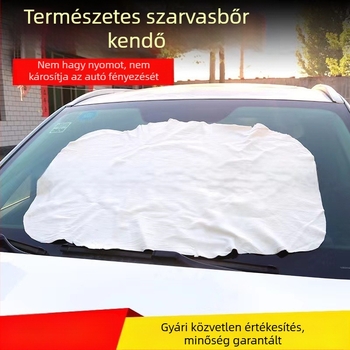 Nagy, vastag velúr autóápoló kendő, természetes formájú, nem karcol és nem hagy nyomot
