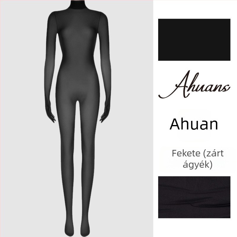 Ahuans Silk Ji 5D Twenty-Finger Silky Gloss Bodystocking — Szexi, teljes körű fedés