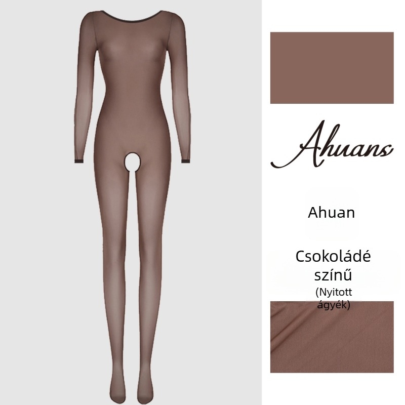 Ahuans Silk Ji 5D Twenty-Finger Silky Gloss Bodystocking — Szexi, teljes körű fedés