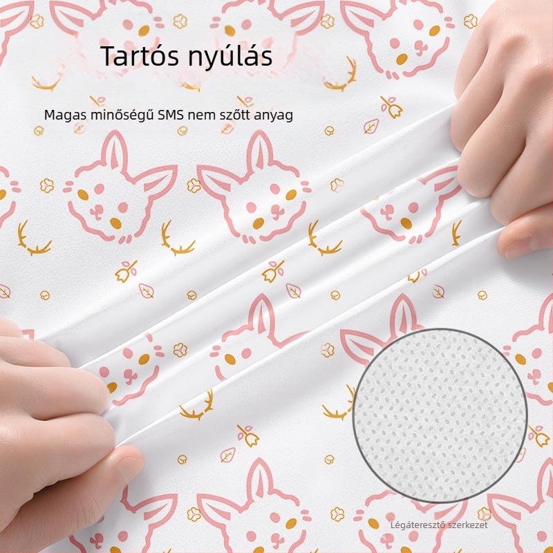 Utazási egyszer használatos ágyneműkészlet – négy darabos szett, SMS anyagú, paplanhuzat és párnahuzat