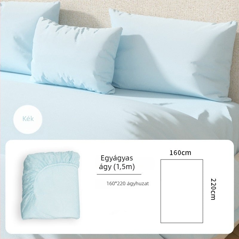Utazási egyszer használatos ágyneműkészlet: lepedő és párnahuzat, nemszövött anyag, porvédett, szállások számára