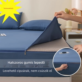 Új egyszínű hatszögletű, teljesen körülölelő lepedő, puha tapintású, csúszásmentes, Simmons matracvédő