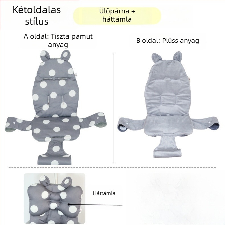 X1 babakocsi üléspárna, teljes körű pamut párnával, minden évszakra