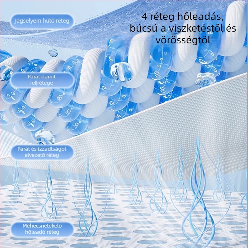 Baba babakocsi matrac, ice silk, lélegző, mosható, 0–2 éves korig