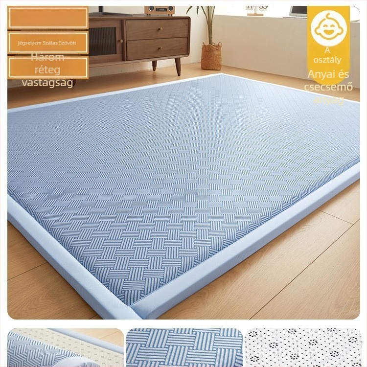 Tatami ágy matrac, ice silk és rattan anyagból, jacquard szövés, modern minimalista stílus