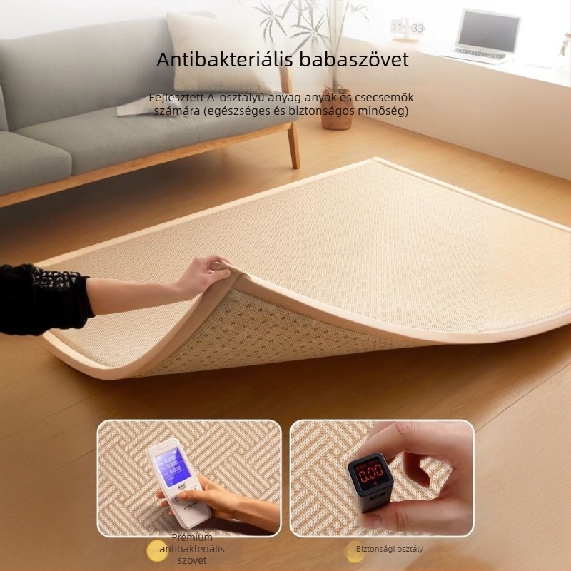 Tatami ágy matrac, ice silk és rattan anyagból, jacquard szövés, modern minimalista stílus