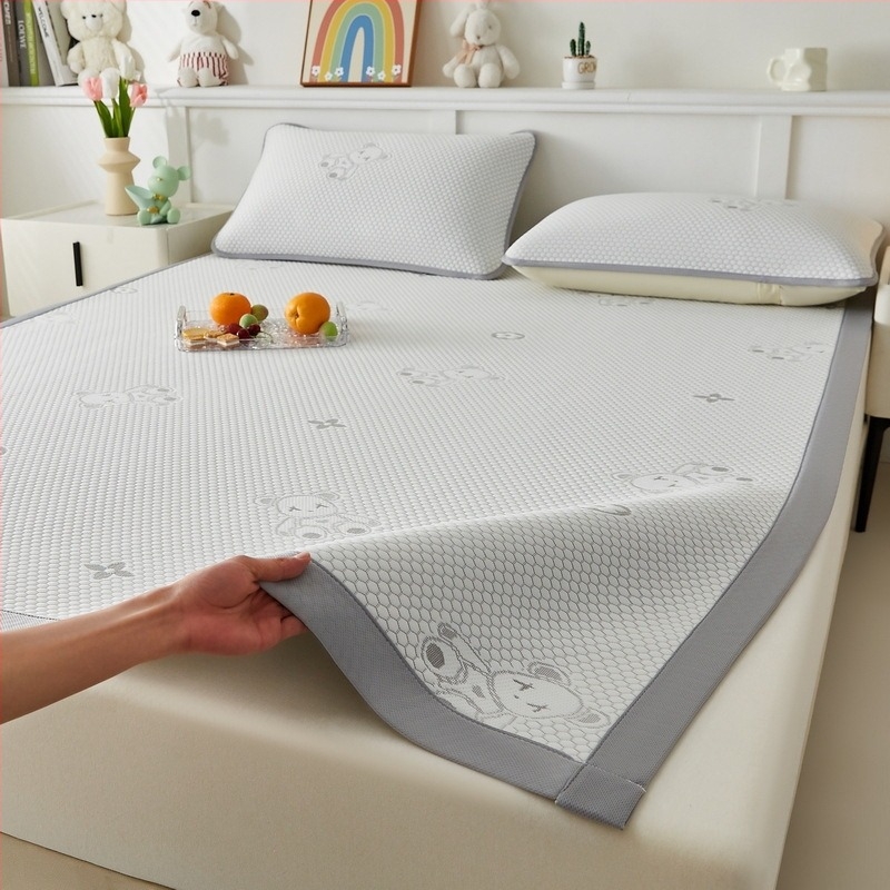 Ygde Ágy Mat Set – Összecsukható, Modern Minimalista Stílus, Viskóz Rost Ice Silk, Nyomtatott Szövet, Prémium