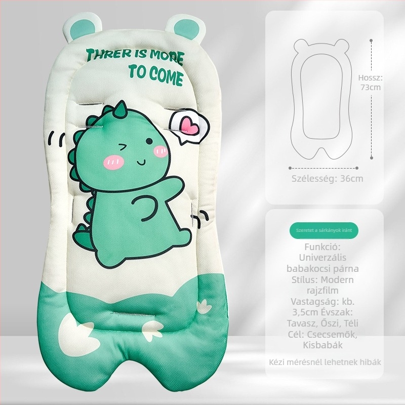 Blue Cloud párnázott babapárna babakocsira – párna az etetőszékhez, 0–5 éveseknek