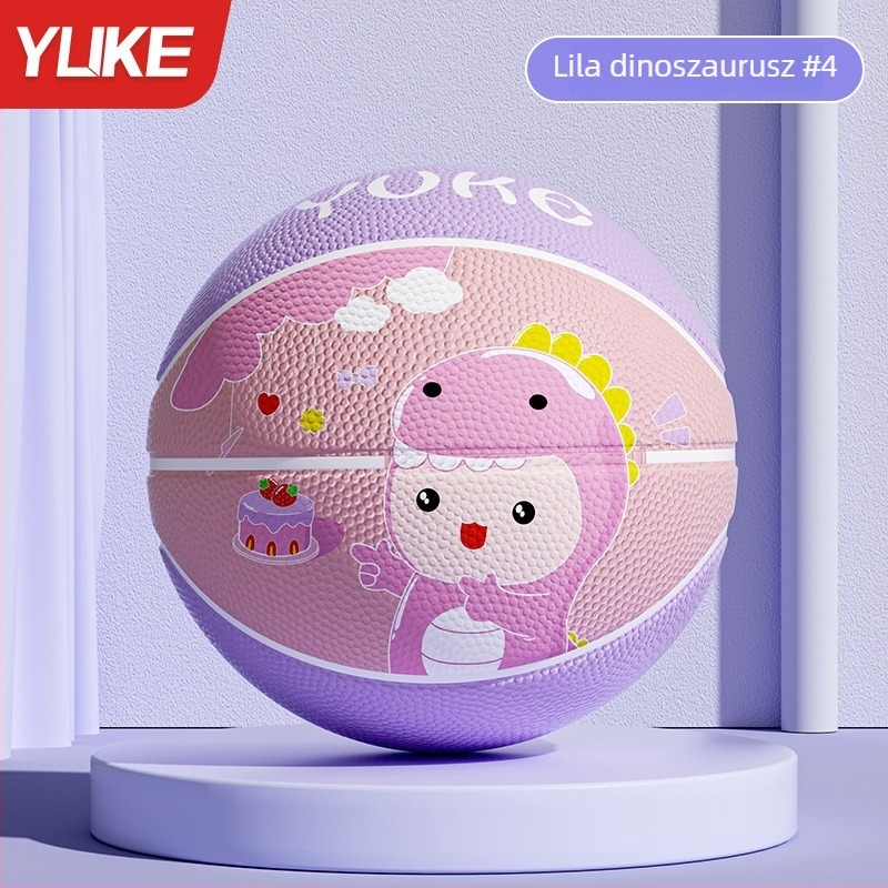 Gyerekeknek való kosárlabda, méret 5, edzőlabda iskolába és óvodába, kék gumi labda