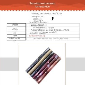 Pag 3D falidísz TV háttérfalhoz – öntapadós, vízálló PVC falikép, bőrhatás, európai stílus a nappaliba