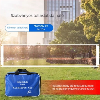 Standard tollaslabda háló beltéri és kültéri használatra, hordozható és összecsukható, professzionális/versenyképes minőségű