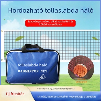 Standard tollaslabda háló beltéri és kültéri használatra, hordozható és összecsukható, professzionális/versenyképes minőségű