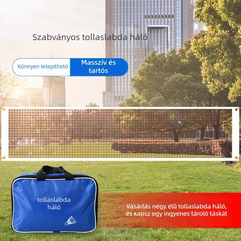 Standard tollaslabda háló beltéri és kültéri használatra, hordozható és összecsukható, professzionális/versenyképes minőségű