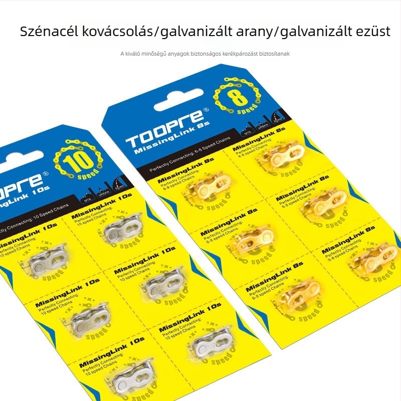 Hegyi kerékpár lánc gyorskioldó csatt, mágikus csat, 8–12 sebesség, dobozos készlet 24/27/30 sebességű országúti kerékpárokhoz