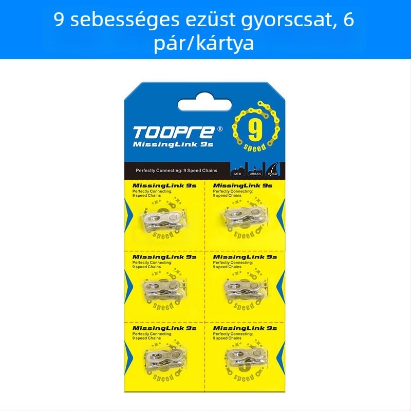 Hegyi kerékpár lánc gyorskioldó csatt, mágikus csat, 8–12 sebesség, dobozos készlet 24/27/30 sebességű országúti kerékpárokhoz
