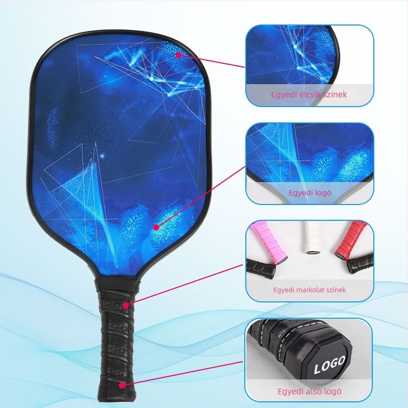Pickleball perforált üveg- és szénszálas ütő beltéri használatra