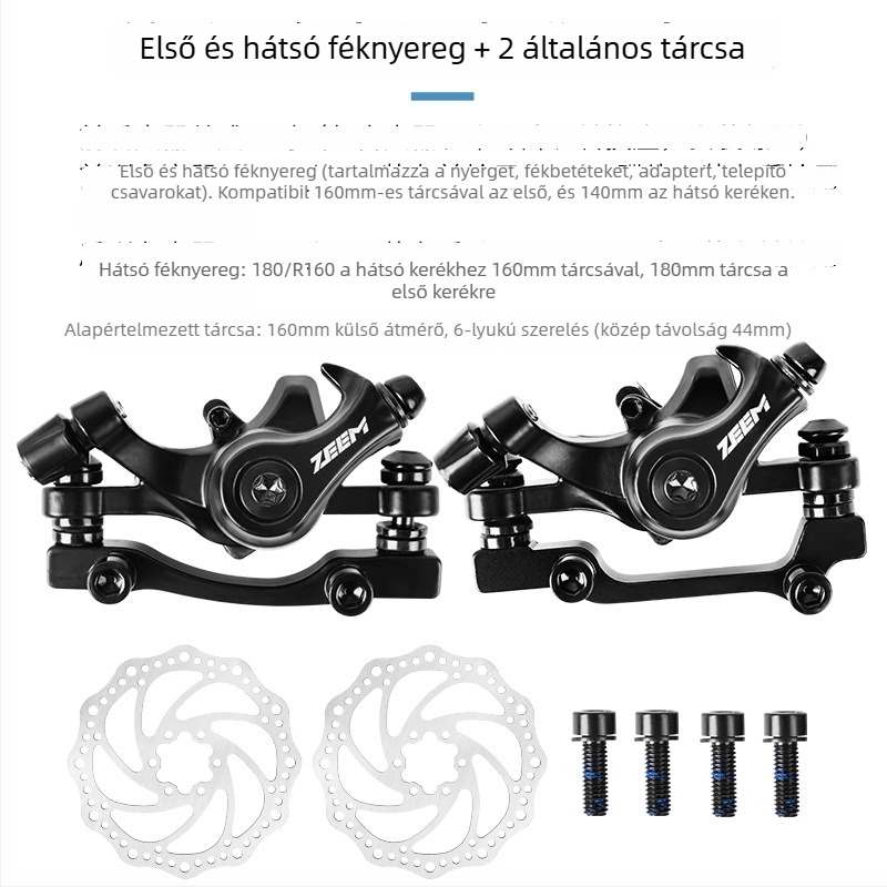 ZEEM mechanikus lineáris húzású kerékpár tárcsaféke és betétek M315MT200
