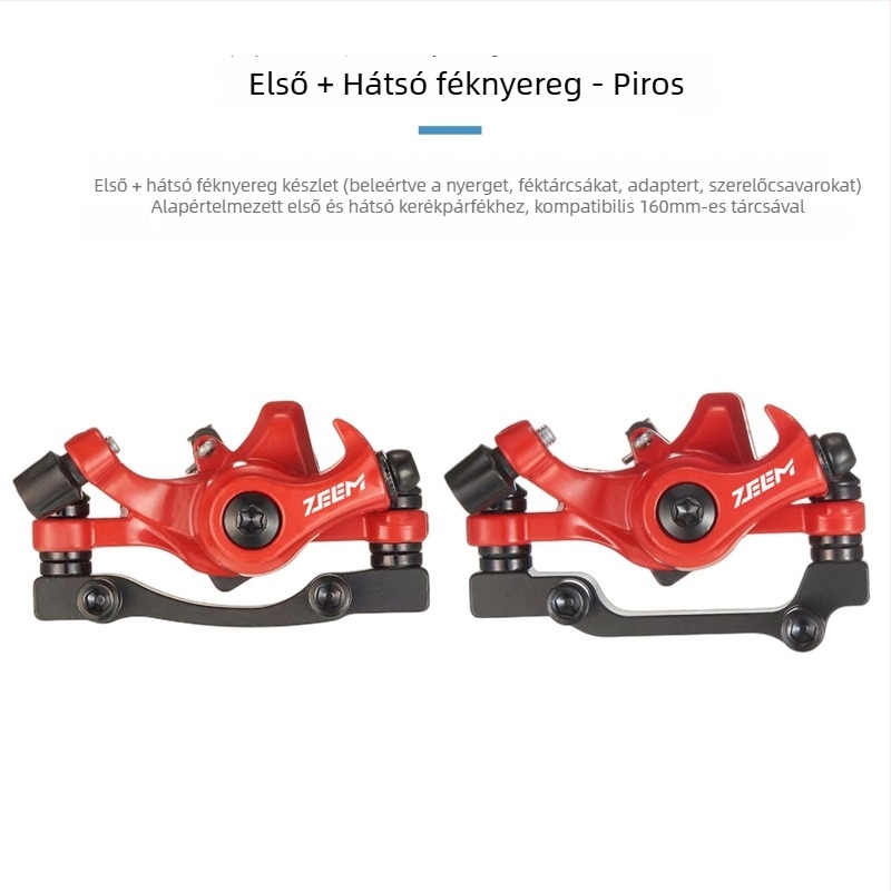ZEEM mechanikus lineáris húzású kerékpár tárcsaféke és betétek M315MT200