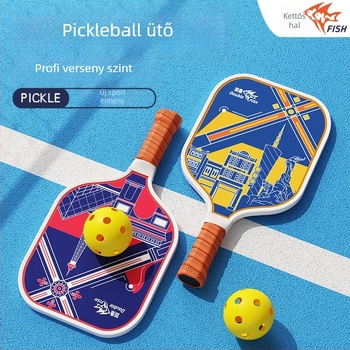 Pisces szénszálas pickleball ütő készlet beltéri és kültéri használatra, ultra könnyű kezdőknek, edzéscsomag