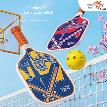 Pisces szénszálas pickleball ütő készlet beltéri és kültéri használatra, ultra könnyű kezdőknek, edzéscsomag