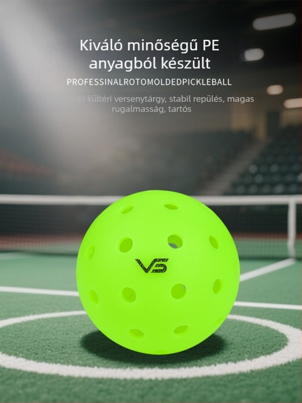Vispinvo pickleball labda – 40 lyuk, PE anyag, tömeg 26 g