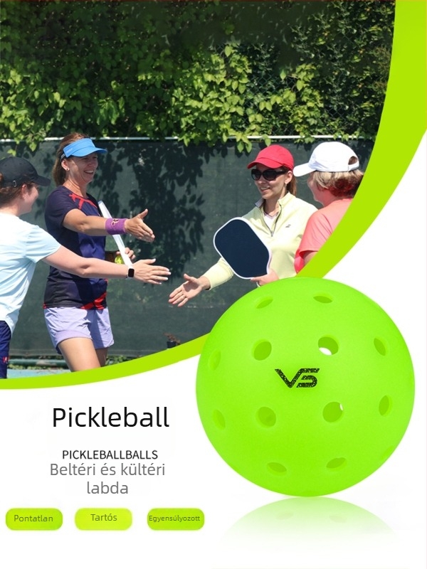 Vispinvo pickleball labda – 40 lyuk, PE anyag, tömeg 26 g