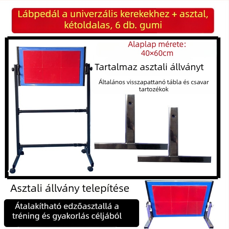 Asztalitenisz visszaverő edző – egyéni gyakorláshoz – PP anyag