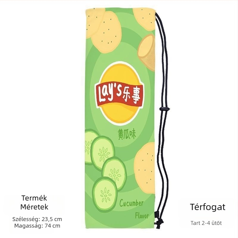 Hordozható tollaslabda ütő tároló táska felnőtteknek, aranyos, stílusos dizájnnal, keresztpánttal és védő húzózsinóros zsebbel