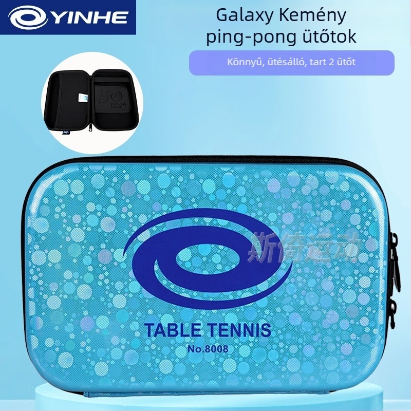 Galaxy kemény héjú asztalitenisz ütőtok – kettős rétegű, hordozható, poliészter + EVA