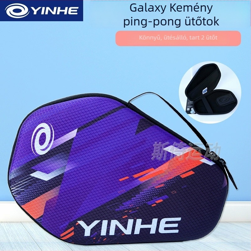 Galaxy kemény héjú asztalitenisz ütőtok – kettős rétegű, hordozható, poliészter + EVA