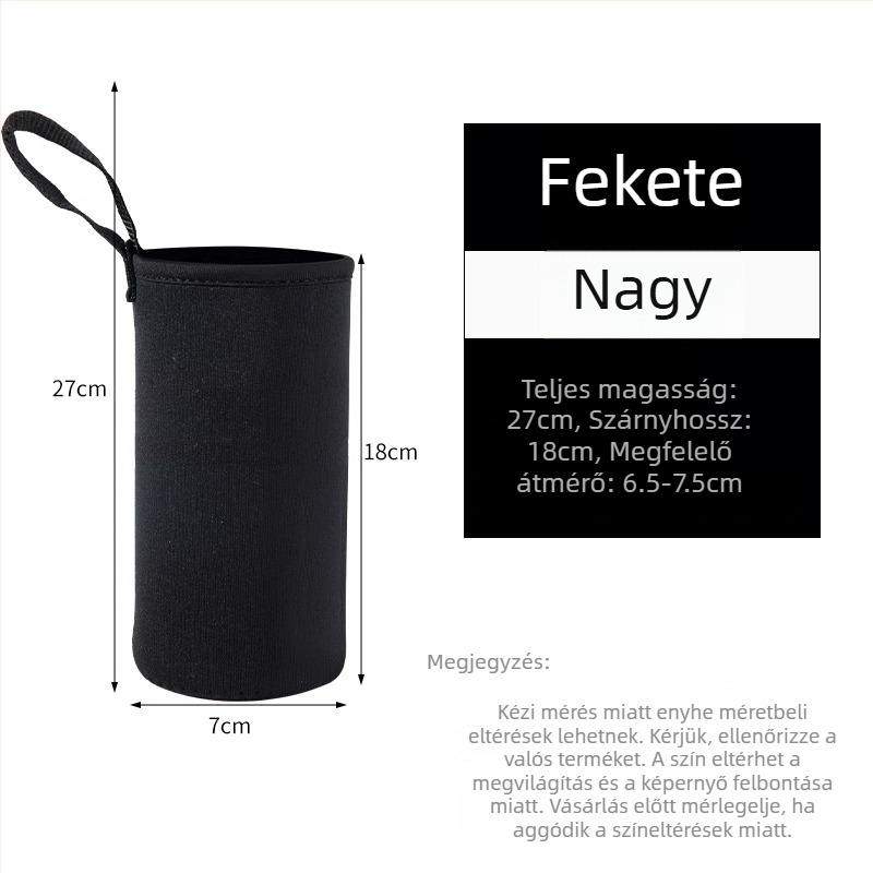 Universális PU bőr pohárvédő: hőszigetelés, égési sérülések elleni védelem, leesésálló, hordozható