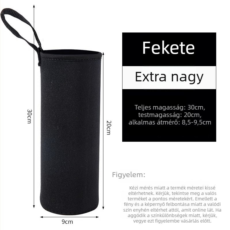 Universális PU bőr pohárvédő: hőszigetelés, égési sérülések elleni védelem, leesésálló, hordozható