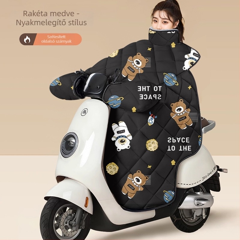 PVC szélvédő takaró elektromos járművekhez és akkumulátoros motorokhoz – univerzális illeszkedés, nem vízálló, kézi nyitás