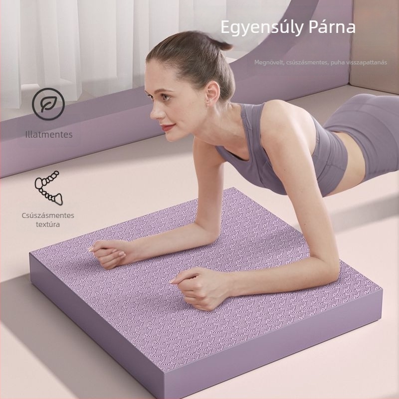 Térdelő- és egyensúlymatrac, ultranagy vastagságú edzőmatrac sík támasztással, kompatibil hasi görgővel, 4 mm