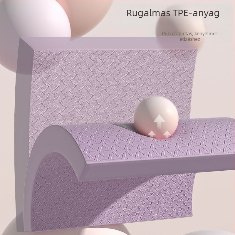 Térdelő- és egyensúlymatrac, ultranagy vastagságú edzőmatrac sík támasztással, kompatibil hasi görgővel, 4 mm