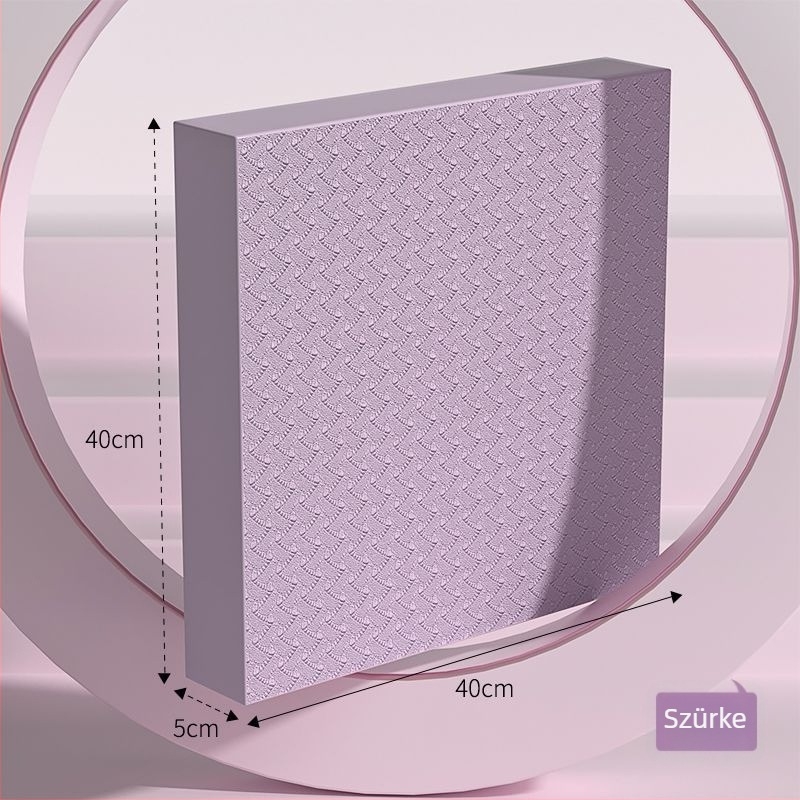 Térdelő- és egyensúlymatrac, ultranagy vastagságú edzőmatrac sík támasztással, kompatibil hasi görgővel, 4 mm