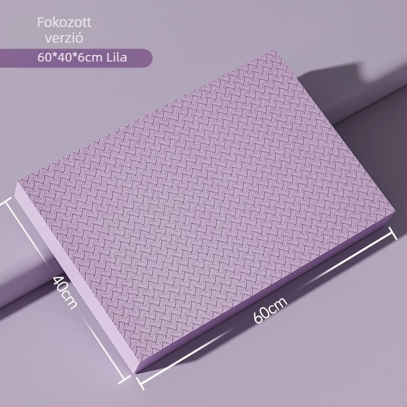 Térdelő- és egyensúlymatrac, ultranagy vastagságú edzőmatrac sík támasztással, kompatibil hasi görgővel, 4 mm